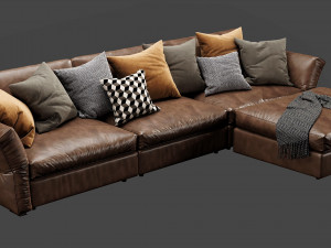 flexform newbridge chaise lounge 3D Model
