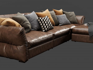 flexform newbridge chaise lounge 3D Model