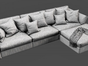 flexform newbridge chaise lounge 3D Model