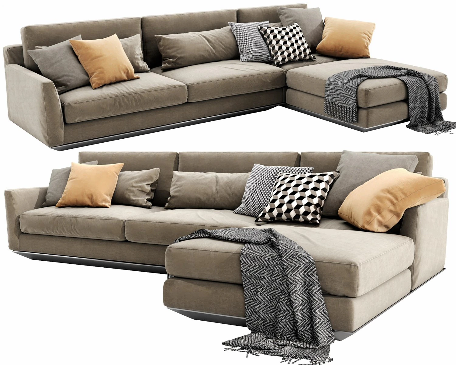 horm ellington chaise lounge 3D Model .c4d .max .obj .3ds .fbx .stl .blend 