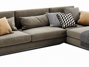horm ellington chaise lounge 3D Model