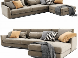 horm ellington chaise lounge 3D Model