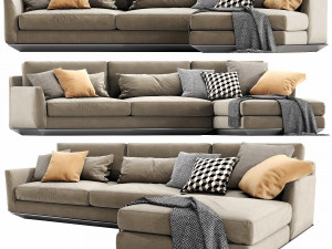 horm ellington chaise lounge 3D Model
