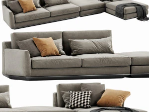 horm ellington chaise lounge 3D Model