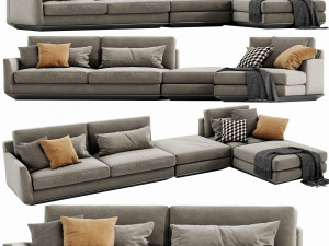 horm ellington sectional Model 3D