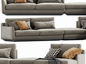 horm ellington sectional Model 3D