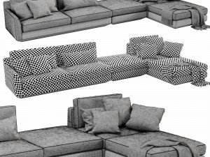 horm ellington sectional Model 3D