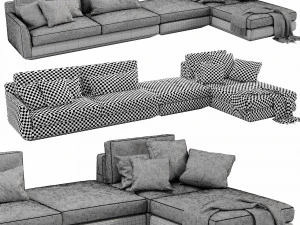 horm ellington sectional 3D Model