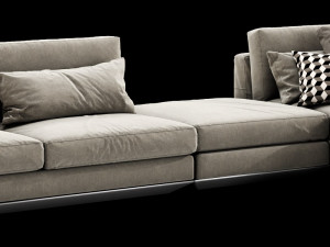 horm ellington sectional Model 3D