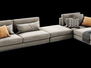 horm ellington sectional Model 3D