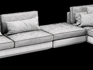 horm ellington sectional 3D Model