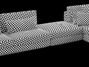 horm ellington sectional Model 3D