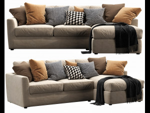 linteloo winston chaise lounge 3D Model