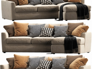 linteloo winston chaise lounge 3D 模型