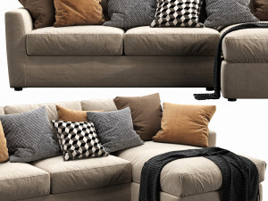 linteloo winston chaise lounge 3D 模型