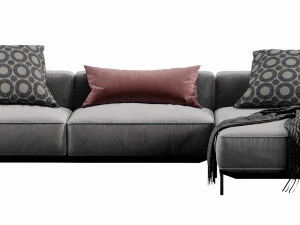 flexform ettore chaise lounge 3D Model