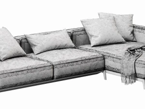 flexform ettore chaise lounge 3D Model