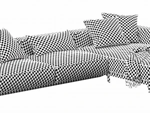 flexform ettore chaise lounge 3D Model