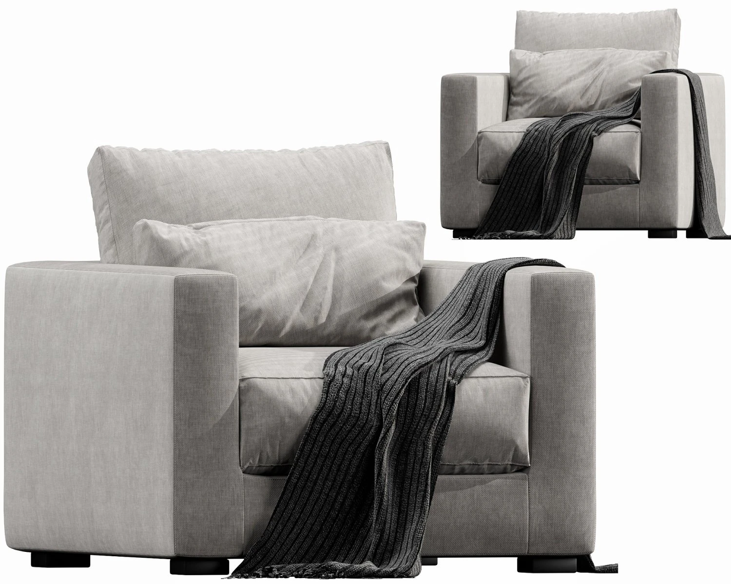 linteloo mauro armchair 3D Model .c4d .max .obj .3ds .fbx .stl .blend 