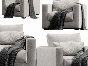 linteloo mauro armchair 3D Model