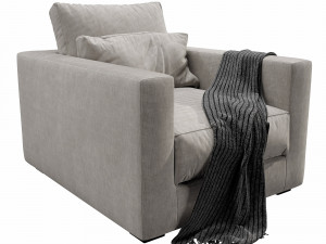 linteloo mauro armchair 3D Model