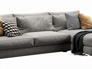 linteloo mauro chaise lounge Modello 3D