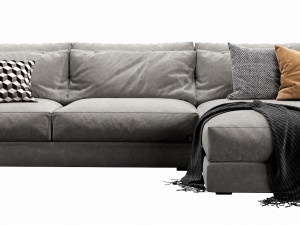 linteloo mauro chaise lounge Modello 3D