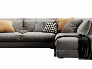 chaise longue mauro con architrave Modello 3D