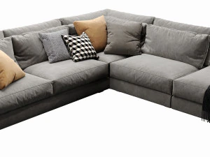 chaise longue mauro con architrave Modello 3D