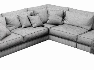 chaise longue mauro con architrave Modello 3D