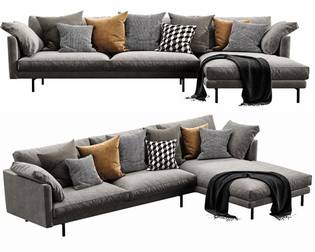 horm ellington chaise lounge 3D 모델 .c4d .max .obj .3ds .fbx .stl .blend 