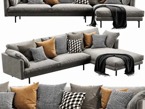 horm ellington chaise lounge 3D Model
