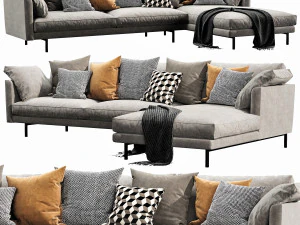 horm ellington chaise lounge 3D Model