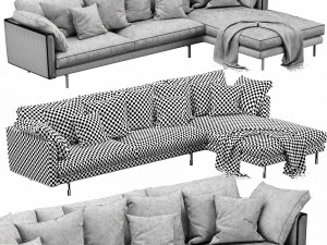 horm ellington chaise lounge 3D Model