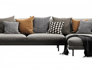 horm ellington chaise lounge 3D Model