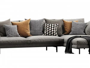 horm ellington chaise lounge 3D Model
