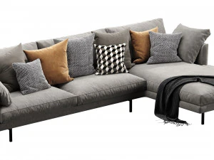 horm ellington chaise lounge 3D Model