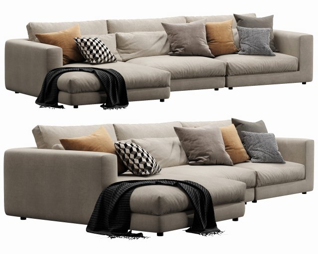 linteloo studio chaise lounge 3D Модель .c4d .max .obj .3ds .fbx .stl .blend 