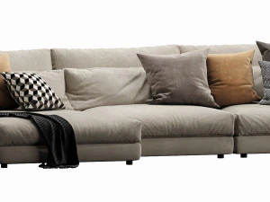 linteloo studio chaise lounge 3D Model