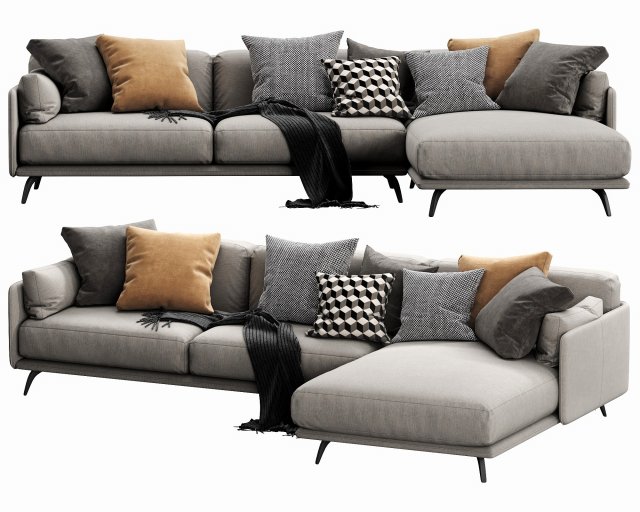 ditre italia krisby chaise lounge 3D Model .c4d .max .obj .3ds .fbx .stl .blend 