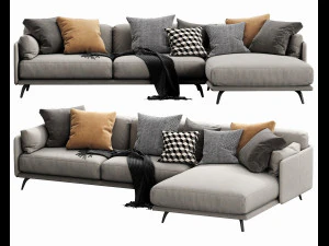 ditre italia chaise longue krisby Modèle 3D