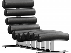 milo baughman chaise lounge 3D Model