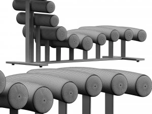 milo baughman chaise lounge 3D Model