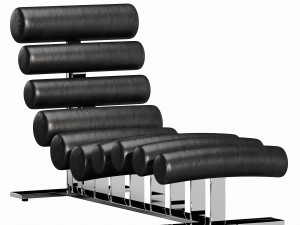 milo baughman chaise lounge 3D Модель