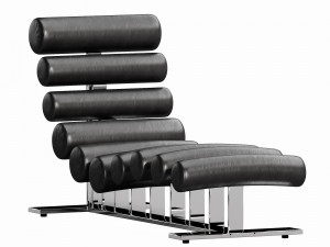 milo baughman chaise lounge 3D Модель