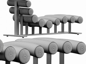 milo baughman chaise lounge 3D Модель