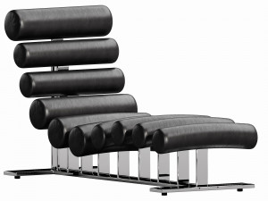 milo baughman chaise lounge 3D Модель