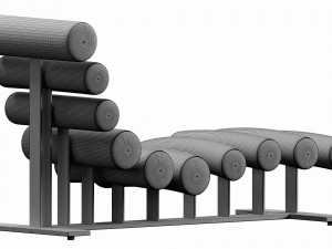 milo baughman chaise lounge 3D Модель