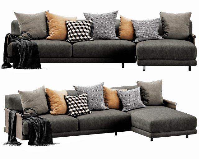 ditre italia althon chaise lounge 3D-Modell .c4d .max .obj .3ds .fbx .stl .blend 