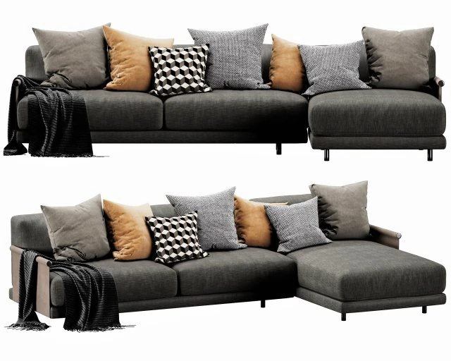 ditre italia althon chaise lounge Modello 3D .c4d .max .obj .3ds .fbx .stl .blend